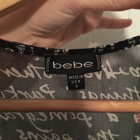 Bebe sheer romantic top - Picture 3 of 5